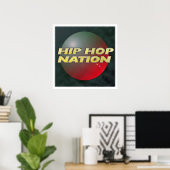 Hip Hop Nation Poster (Thuiskantoor)