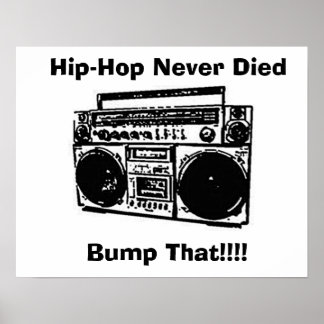 Hip-Hop nooit Poster