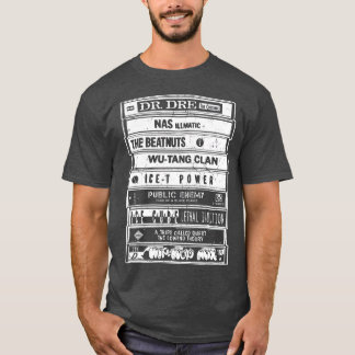 Hip Hop Old School Retro Artists Cassettes Rap T-shirt