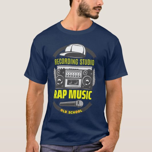 HIP HOP oude school plezier T-shirt (Voorkant)