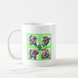 Hip Hop Paashaas Buddies, Muziek, Neon Green | Koffiemok