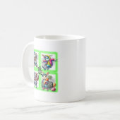 Hip Hop Paashaas Buddies, Neon Green | Koffiemok (Voorkant links)