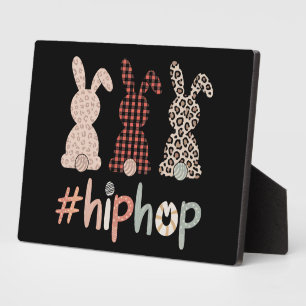 Hip Hop Paashaas Lente Schattig Fotoplaat
