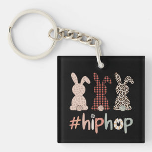 Hip Hop Paashaas Lente Schattig Sleutelhanger
