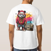 Hip Hop Panda Groove: Hip Hop T-shirt (Achterkant)