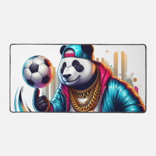 Hip Hop Panda Voetbal Zomer Sporten Bureaumat