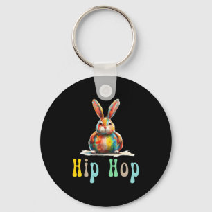 Hip Hop Pasen Grappige Paashaas T-shirt  Sleutelhanger