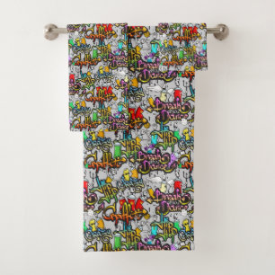 Hip Hop Patroon handdoek set