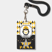 Hip Hop Penguin Cool Kind Photo VIP Pass Badge (Voorzijde met lanyard)