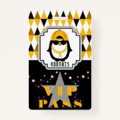 Hip Hop Penguin Cool Kind Photo VIP Pass Badge (Voorkant)