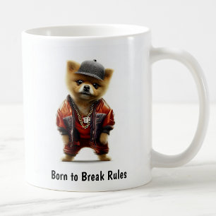 Hip Hop Pomeranian Thug Koffiekop Koffiemok