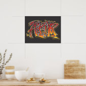 Hip-Hop-Poster Poster (Keuken)