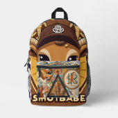 Hip-Hop Print Cut Sew Rugzak (Voorkant)