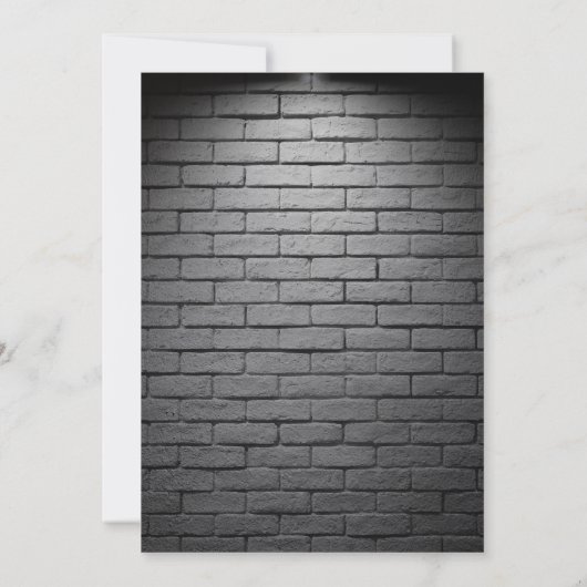 Hip Hop Puppy Hond Brick Wall Eerste Verjaardagsfe Kaart (Achterkant)