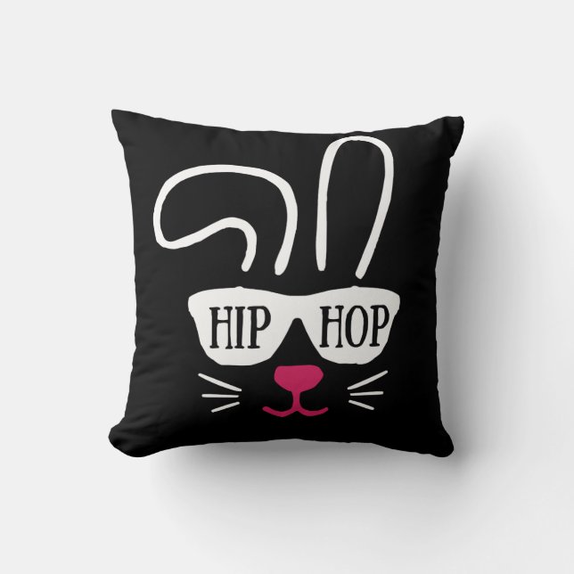 Hip Hop Rabbit Bunny Easter Kussen (Voorkant)