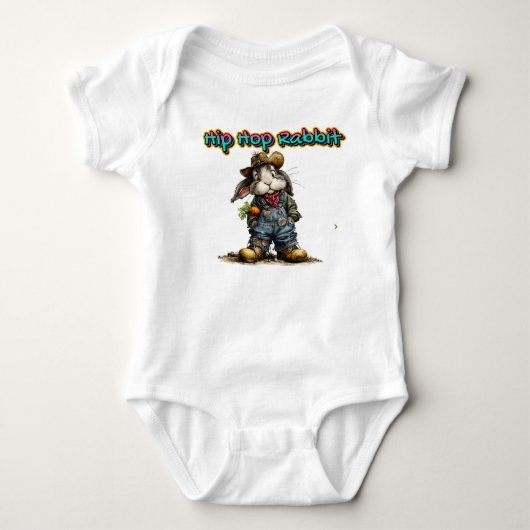 Hip Hop Rabbit  Romper (Voorkant)