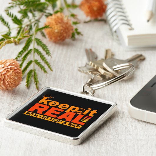 HIP HOP & RAP aangepaste sleutelketen Sleutelhanger (Zijkant)