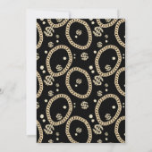 Hip Hop Rap Music Gold Link Chain 90's Birthday Kaart (Achterkant)