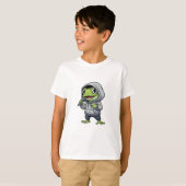 Hip Hop Rappende Kikker Kinderen T-shirt (Voorkant volledig)