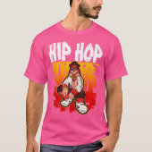 Hip Hop Retro Graffiti Rap Trap Music T-shirt (Voorkant)