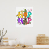 hip hop, retro, vintage poster (Keuken)