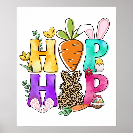 hip hop, retro, vintage poster (Voorkant)
