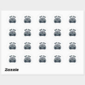 Hip hop ronde sticker (Vel)