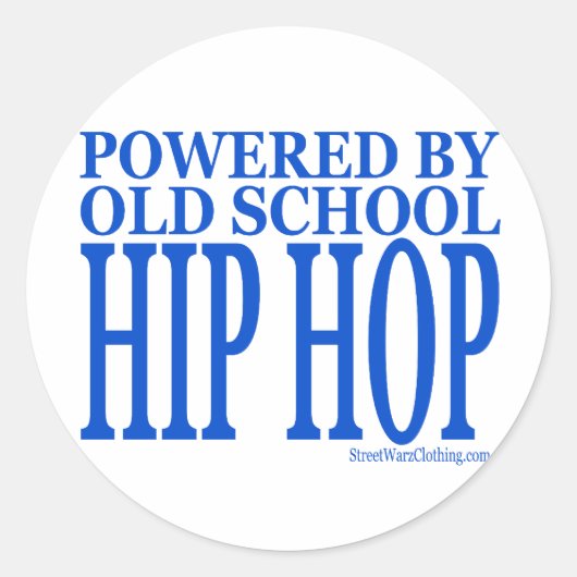 HIP HOP RONDE STICKER (Voorkant)