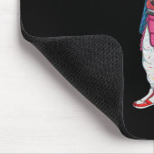 Hip Hop Samurai met Boombox Stereo Retro 80's Muismat (Hoek)