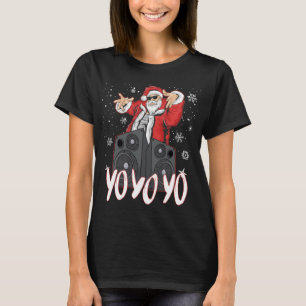 Hip Hop Santa Claus Gangster Rap Christmas Yo Yo Y T-shirt