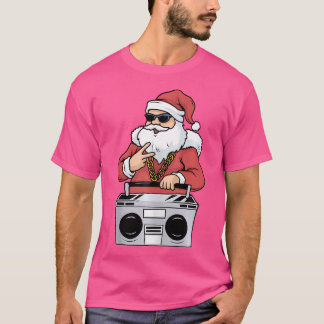 Hip Hop Santa Claus Tshirt Gangster Kerstmis Ghet