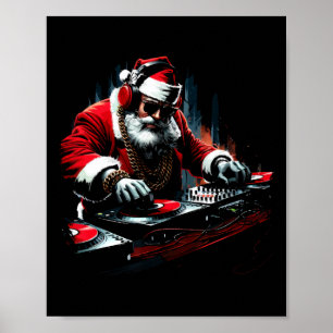 Hip Hop Santa DJ Christmas 1 Poster
