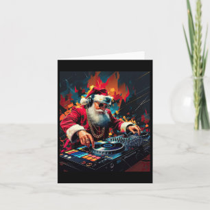 Hip Hop Santa DJ Christmas 2 Kaart