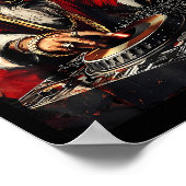 Hip Hop Santa Dj Christmas  Poster (Hoek)