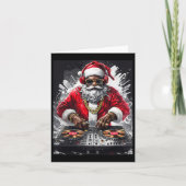Hip Hop Santa DJ Kerstmis Kaart (Voorkant)