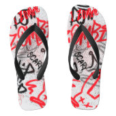Hip Hop Scary Street Graffiti  Teenslippers (Voetbed)