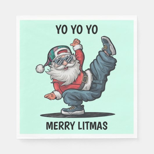 Hip Hop Sinterklaas Servet (Voorkant)