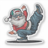 Hip Hop Sinterklaas Sticker (Voorkant)