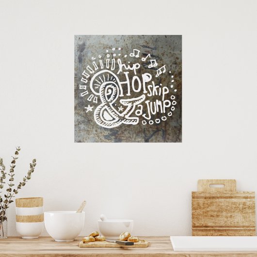 Hip Hop Skip Jump 2B Poster (Keuken)