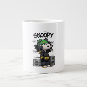 Hip-Hop Snoopy Stedelijke Straatkunst Illustratie Grote Koffiekop