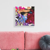 Hip Hop Star Canvas Afdruk (Insitu (Woonkamer))