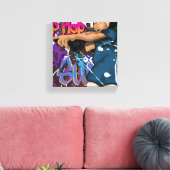 Hip Hop Star Canvas Afdruk (Insitu (Woonkamer))