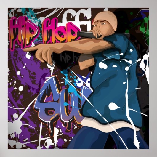 Hip Hop Star Poster (Voorkant)