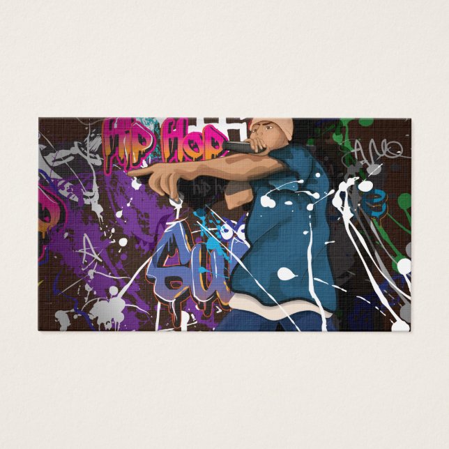 Hip Hop Star Visitekaartjes (Voorkant)