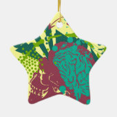 Hip Hop State of Mind Keramisch Ornament (Achterkant)