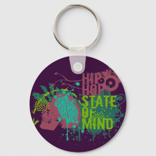 Hip Hop State of Mind Sleutelhanger