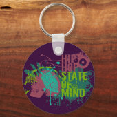 Hip Hop State of Mind Sleutelhanger (Voorkant)