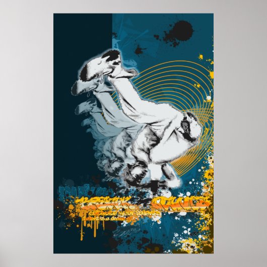 Hip Hop, Steet-Dance, Breakdancer Poster (Voorkant)