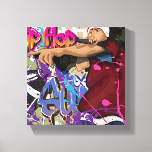 Hip Hop Ster Canvas Afdruk