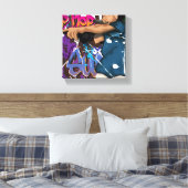 Hip Hop Ster Canvas Afdruk (Insitu (Slaapkamer))